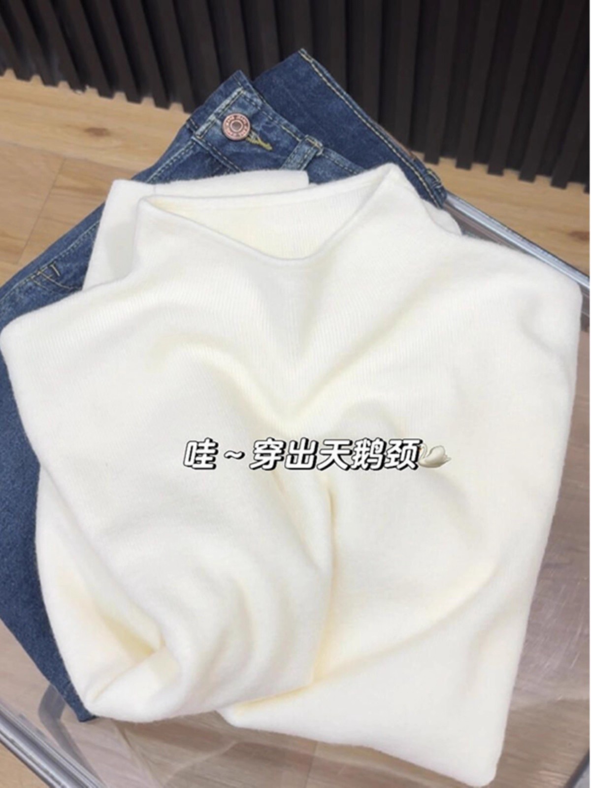 Women's Soft Half Turtleneck Knit Base Layer Sweater Long Sleeve Pullover Top - Image 4