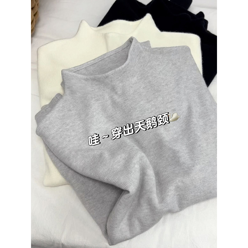 Women's Soft Half Turtleneck Knit Base Layer Sweater Long Sleeve Pullover Top - Image 5