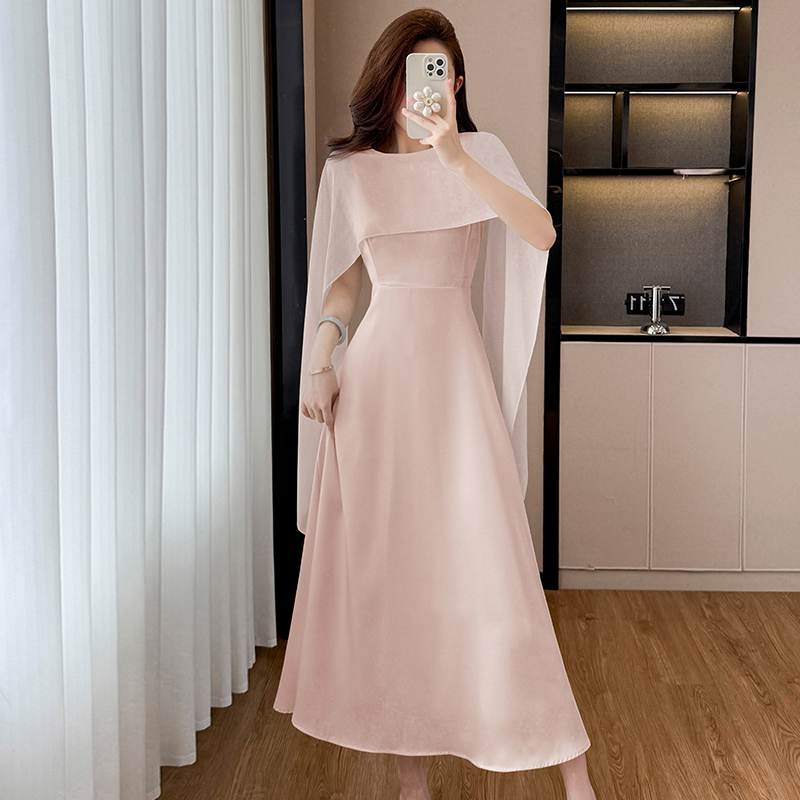 Elegant French Style White Dress Women Summer 2026 New Sweet Waist Cinched Midi Dress Set - Image 2